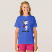 Peanuts | Snoopy De Vliegende Held T-shirt (Voorkant volledig)