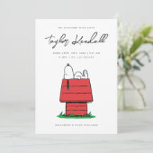 Peanuts Snoopy Dog House | Aankondiging van Baby (Staand voorkant)