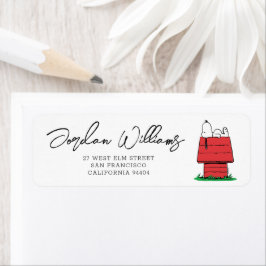 Peanuts Snoopy Dog House | BABY SHOWER Etiket