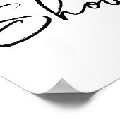 Peanuts Snoopy Dog House - Baby shower Poster (Hoek)