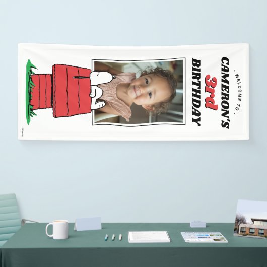 Peanuts Snoopy Dog House Birthday Banner (Beurs)
