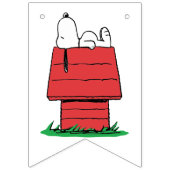Peanuts Snoopy Dog House Birthday  Bunting Flags Vlaggetjes (Eerste vlag)