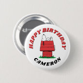 Peanuts Snoopy Dog House Birthday Button (Voorkant /achterkant)