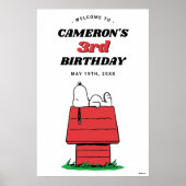 Peanuts Snoopy Dog House Birthday Poster (Voorkant)