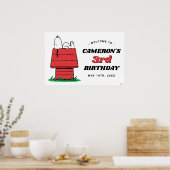 Peanuts Snoopy Dog House Birthday Poster (Keuken)