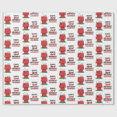 Peanuts Snoopy Dog House Birthday Wrapping Paper Cadeaupapier (Vlak)