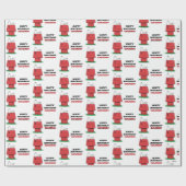 Peanuts Snoopy Dog House Birthday Wrapping Paper Cadeaupapier (Vlak)