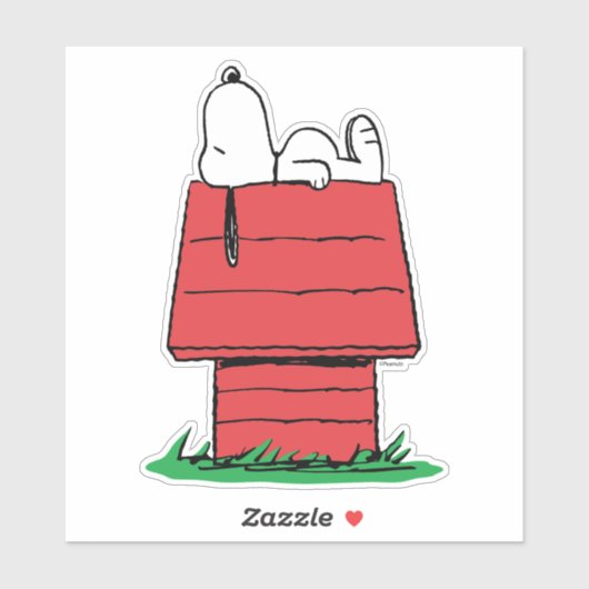 Peanuts Snoopy Dog House Sticker (Vel)