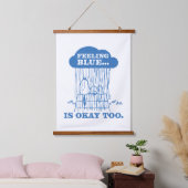 Peanuts | Snoopy Feeling Blue is ook OK Hangend Wandkleed (Slaapkamer)