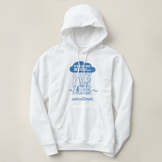 Peanuts | Snoopy Feeling Blue is ook OK Hoodie (Design voorkant)