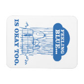 Peanuts | Snoopy Feeling Blue is ook OK Magneet (Horizontaal)