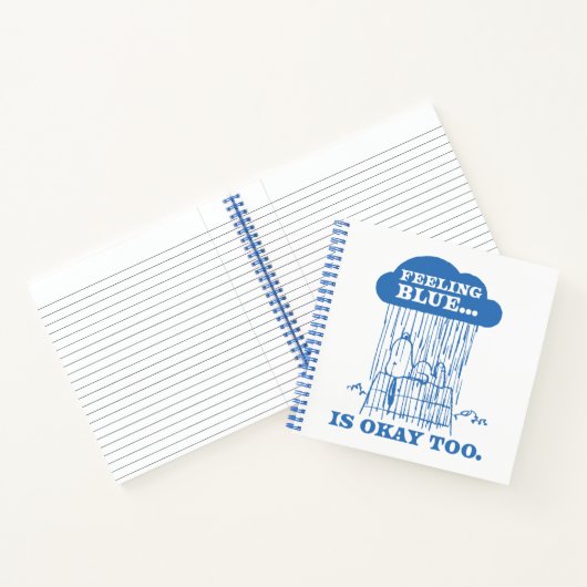 Peanuts | Snoopy Feeling Blue is ook OK Notitieboek (Binnen)