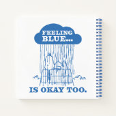 Peanuts | Snoopy Feeling Blue is ook OK Notitieboek (Achterkant)