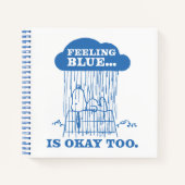 Peanuts | Snoopy Feeling Blue is ook OK Notitieboek (Voorkant)