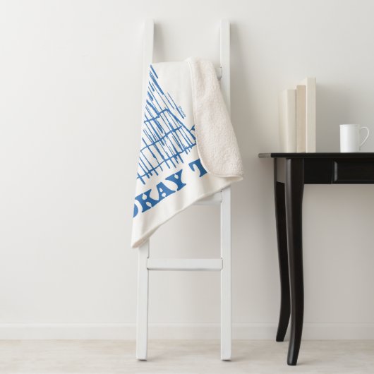 Peanuts | Snoopy Feeling Blue is ook OK Sherpa Deken (In situ)