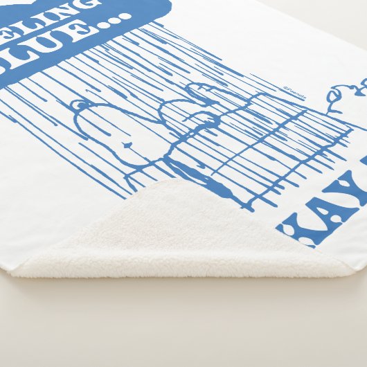 Peanuts | Snoopy Feeling Blue is ook OK Sherpa Deken (3/4)