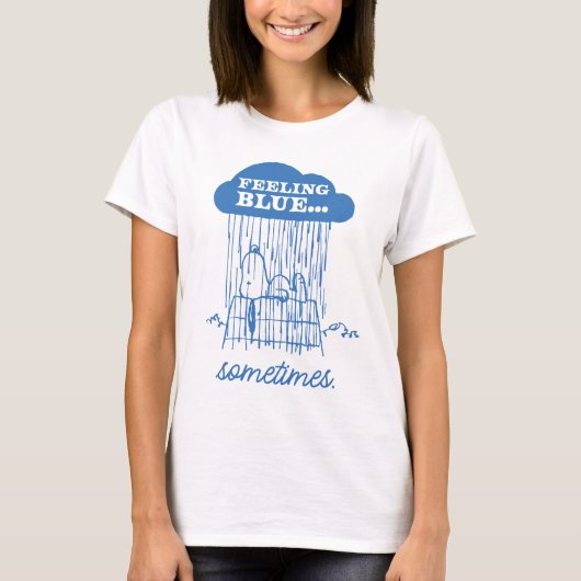 Peanuts | Snoopy Feeling Blue is ook OK T-shirt (Voorkant)