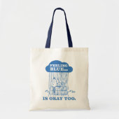 Peanuts | Snoopy Feeling Blue is ook OK Tote Bag (Voorkant)