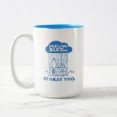 Peanuts | Snoopy Feeling Blue is ook OK Tweekleurige Koffiemok (Links)