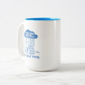 Peanuts | Snoopy Feeling Blue is ook OK Tweekleurige Koffiemok (Voorkant links)