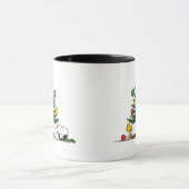 Peanuts Snoopy Festive Christmas Tree Holiday Gift Mok (Midden)