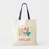 Peanuts | Snoopy Flower Love Tote Bag (Voorkant)