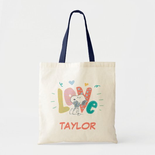 Peanuts | Snoopy Flower Love Tote Bag (Voorkant)