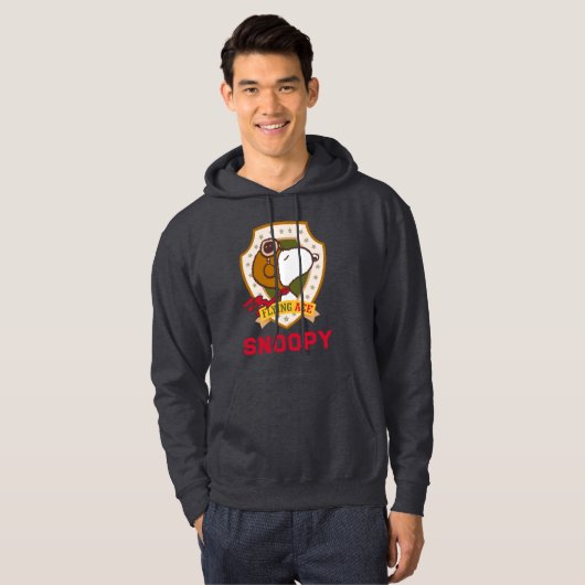 Peanuts | Snoopy Flying Ace Badge Hoodie (Voorkant volledig)