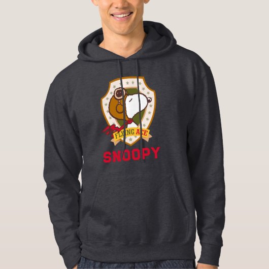 Peanuts | Snoopy Flying Ace Badge Hoodie (Voorkant)