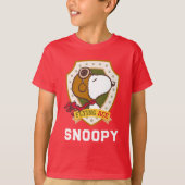 Peanuts | Snoopy Flying Ace Badge T-shirt (Voorkant)