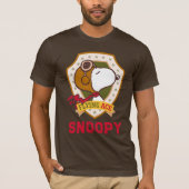 Peanuts | Snoopy Flying Ace Badge T-shirt (Voorkant)