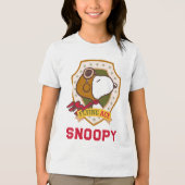 Peanuts | Snoopy Flying Ace Badge Tri-Blend Shirt (Voorkant)