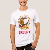 Peanuts | Snoopy Flying Ace Badge Tri-Blend Shirt (Voorkant)