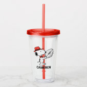 Peanuts | Snoopy Football Coach Acryl Drinkbeker (Voorkant)