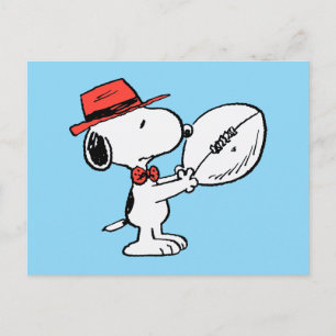 Peanuts   Snoopy Football Coach Briefkaart