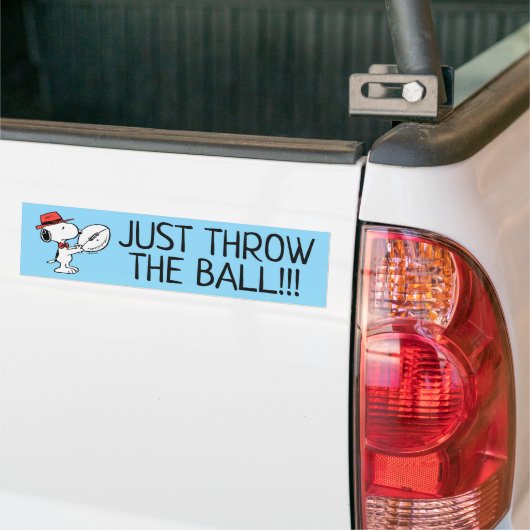 Peanuts | Snoopy Football Coach Bumpersticker (Op Truck)