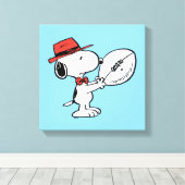 Peanuts | Snoopy Football Coach Canvas Afdruk (Insitu (Houten vloer))