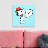 Peanuts | Snoopy Football Coach Canvas Afdruk (Insitu (Woonkamer))