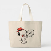 Peanuts | Snoopy Football Coach Grote Tote Bag (Achterkant)