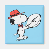 Peanuts | Snoopy Football Coach Magneet (Voorkant)