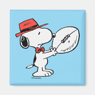 Peanuts   Snoopy Football Coach Magneet