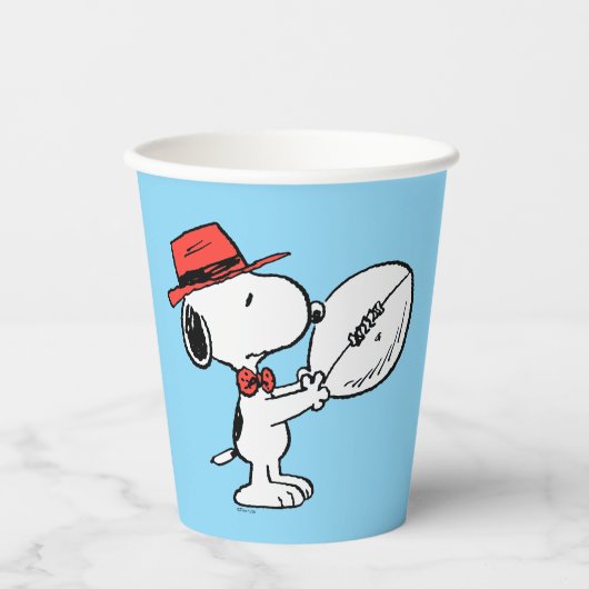 Peanuts | Snoopy Football Coach Papieren Bekers (Voorkant)