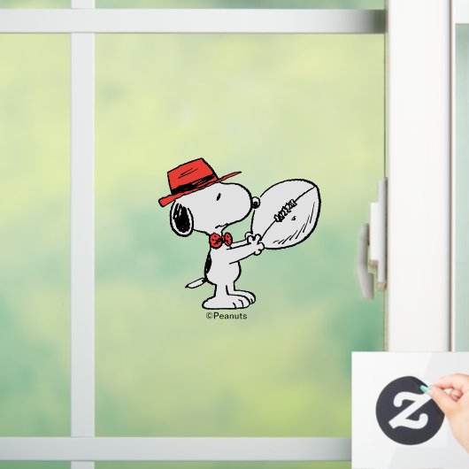 Peanuts | Snoopy Football Coach Raamsticker (Huis)