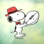 Peanuts | Snoopy Football Coach Raamsticker (Vel 3)