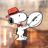 Peanuts | Snoopy Football Coach Raamsticker (Vel 2)