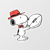 Peanuts | Snoopy Football Coach Raamsticker (Vel)