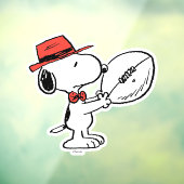 Peanuts | Snoopy Football Coach Raamsticker (Vel 3)