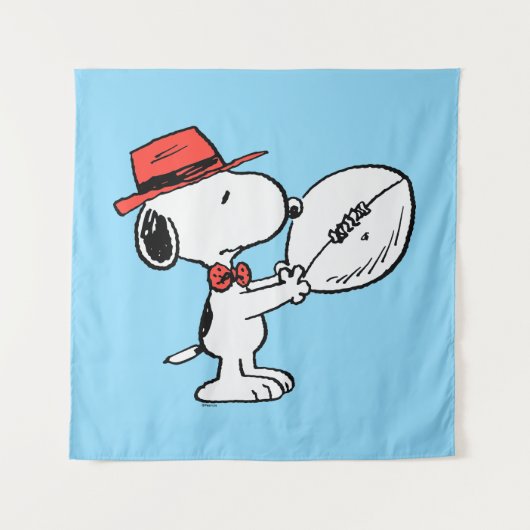 Peanuts | Snoopy Football Coach Wandkleed (Voorkant)