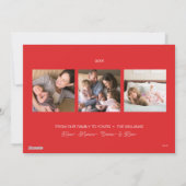 Peanuts | Snoopy & Friends Winter Foto's toevoegen Feestdagenkaart (Achterkant)