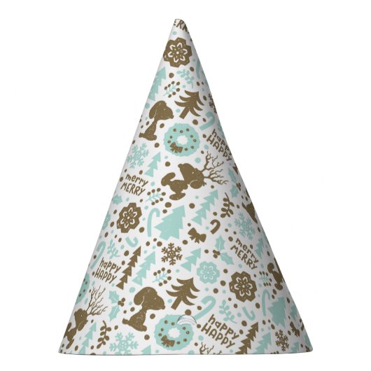 Peanuts | Snoopy Frosty Christmas Pattern Feesthoedjes (Rechts)